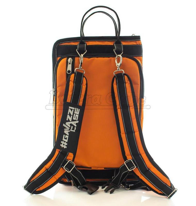 Bag de Baquetas Gavazzi Luxo Laranja Nylon Extra Grande com alça